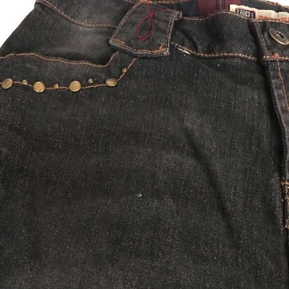 Girls black denim and plaid jeans NWT - Picture 5 of 8